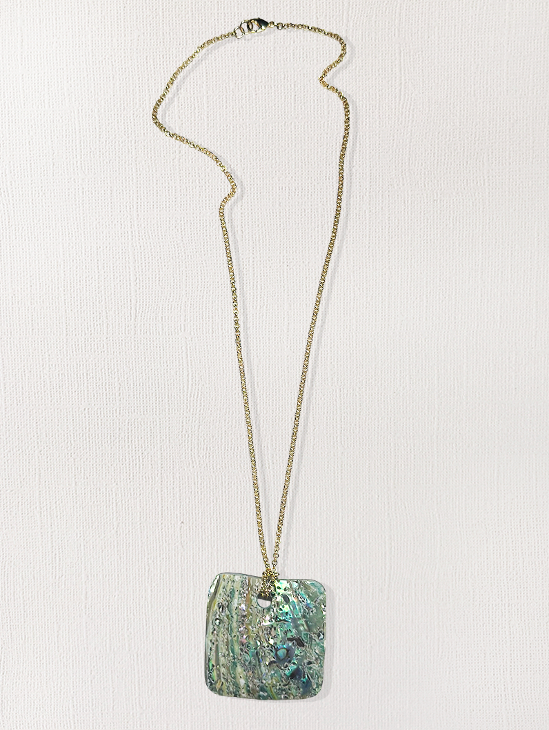 Paua Abalone Pendant Necklace
