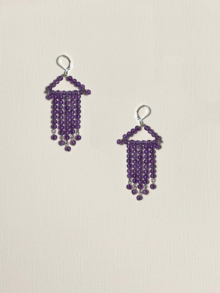 Amethyst Chandelier Earrings