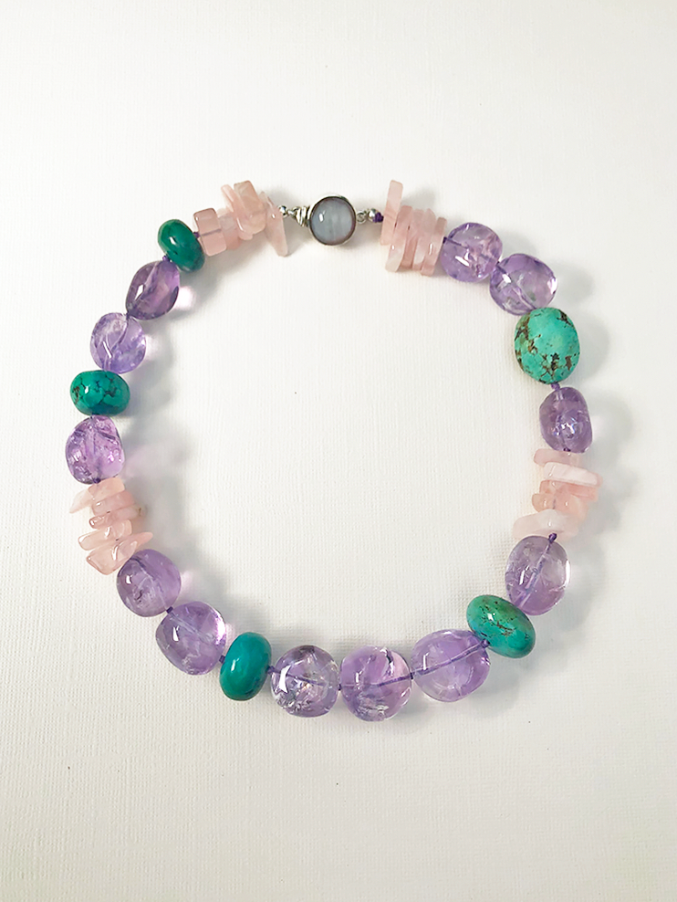 Amethyst & Turquoise Necklace