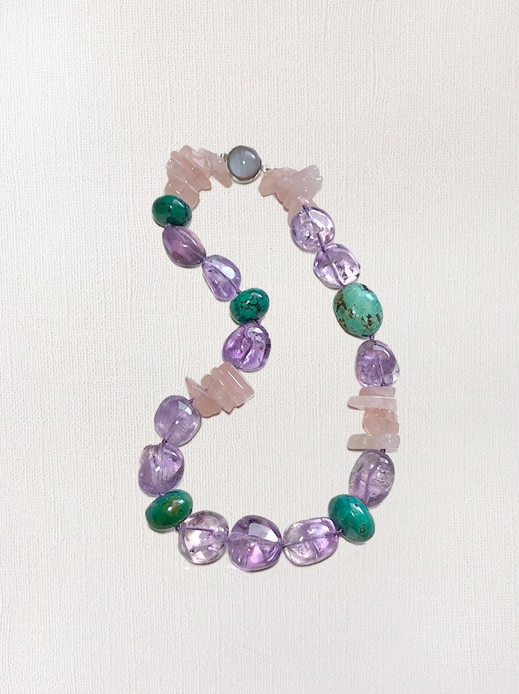 Amethyst & Turquoise Necklace