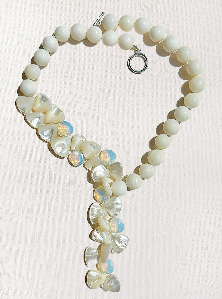 Mother-of-Pearl & Sea Opal Signature Strands Necklace