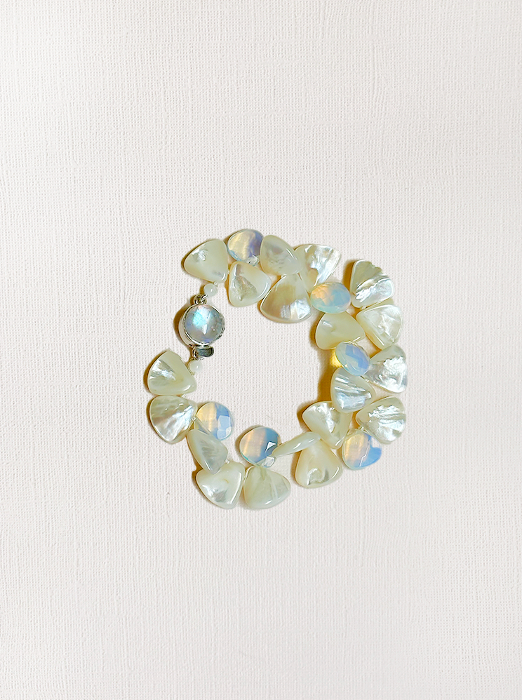 Mother-of-Pearl & Moonstone Bracelet