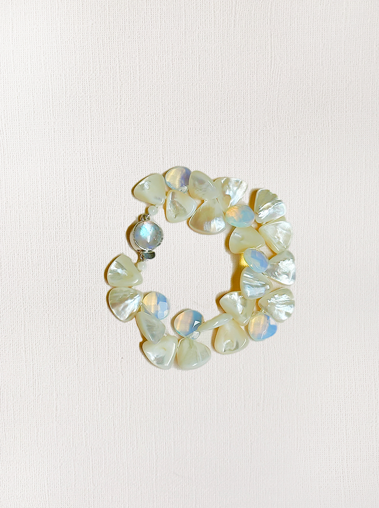 Mother-of-Pearl & Sea Opal Bracelet