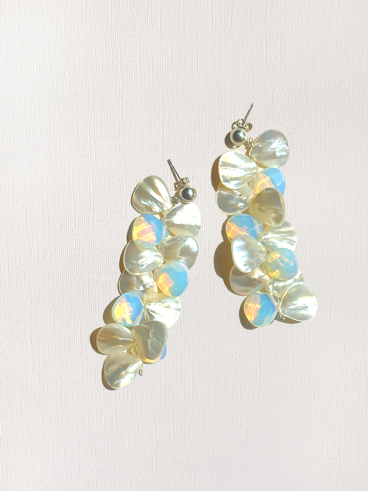 Mother-of-Pearl Sea Opal Earrings
