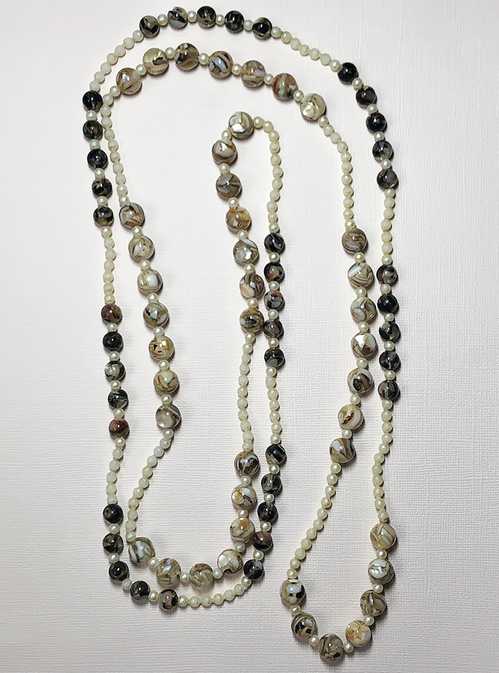 Mother-of-Pearl Wrap Necklace