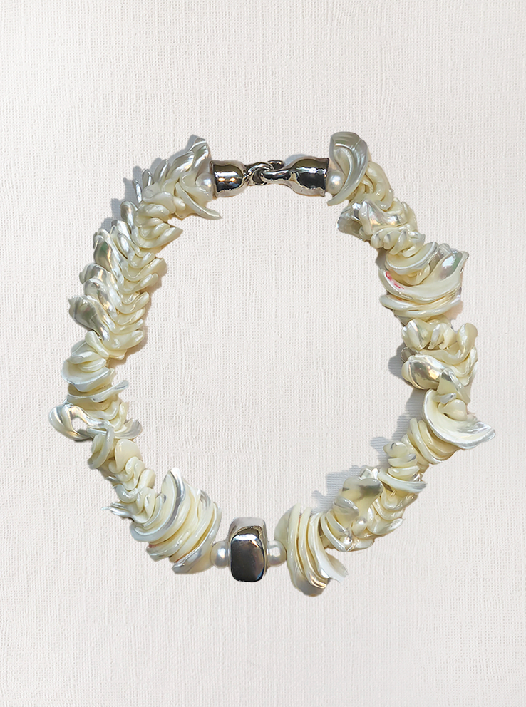 Mother-of-Pearl & Sterling Silver Choker