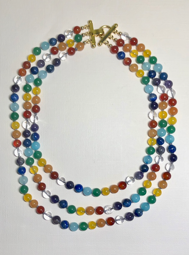 Multi-Gemstone Vermeil Necklace
