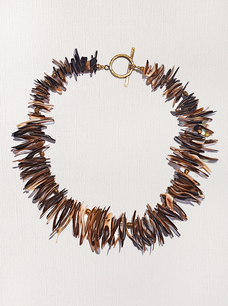 Shell & Brass Necklace