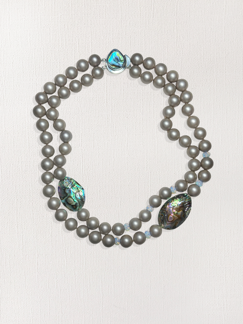 Shell Pearl Abalone Necklace