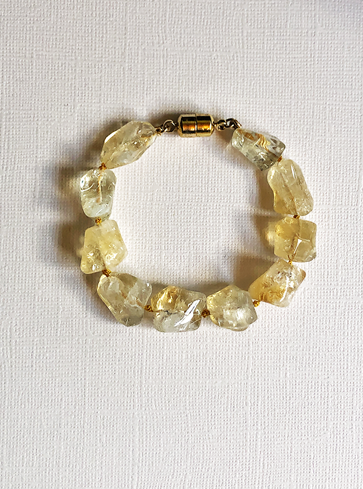Citrine Nugget Bracelet